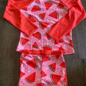 Watermelon Print Swim Set size 9-10 years NEW